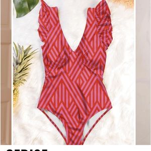 Averie Women’s Large Cerise One Piece Swim Suit!